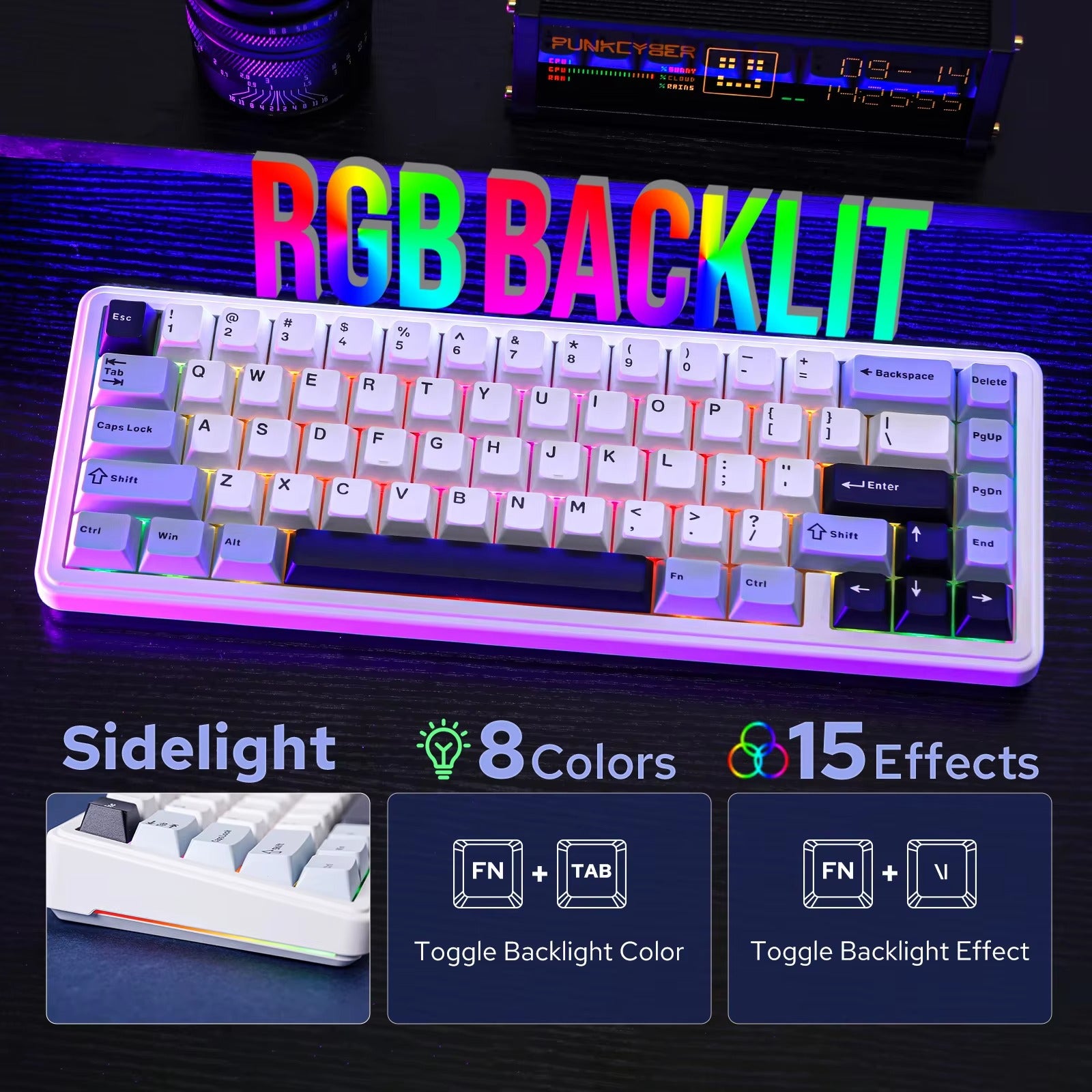 EPOMAKER x AULA F65 Wired / Bluetooth / Wireless Keyboard