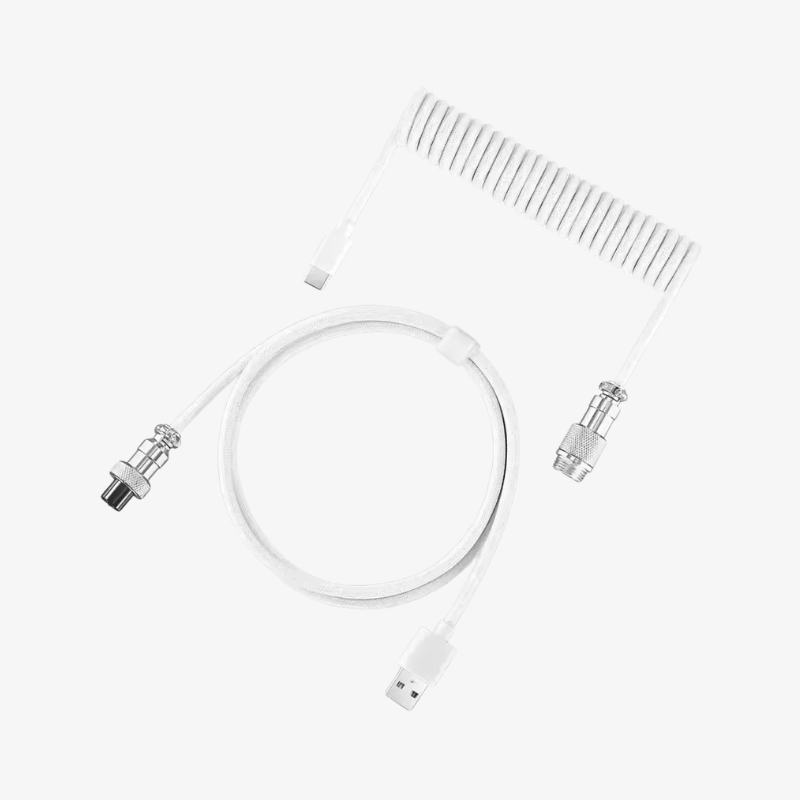 Coiled Aviation Keyboard Cable Type C