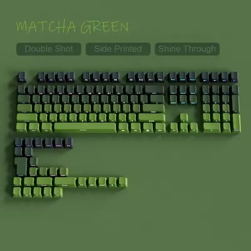 Gradient PBT Shine-Through Keycap Set