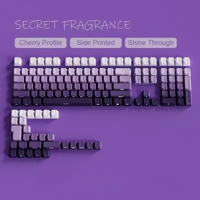 Gradient PBT Shine-Through Keycap Set