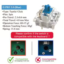 GATERON G Pro V3 3.0 Switches (110 PCS)